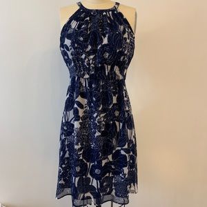 Tommy Hilfiger Navy/White Floral Dress